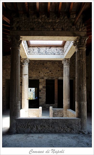 Interior de uma casa em Herculaneum