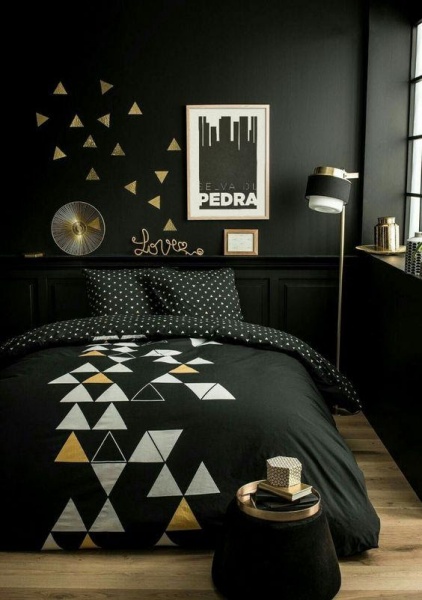 Ideias de decoração com a cor preta para o  quarto