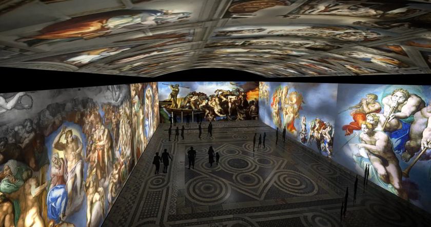 Exposição imersiva de Michelangelo em São Paulo reproduz a Capela Sistina