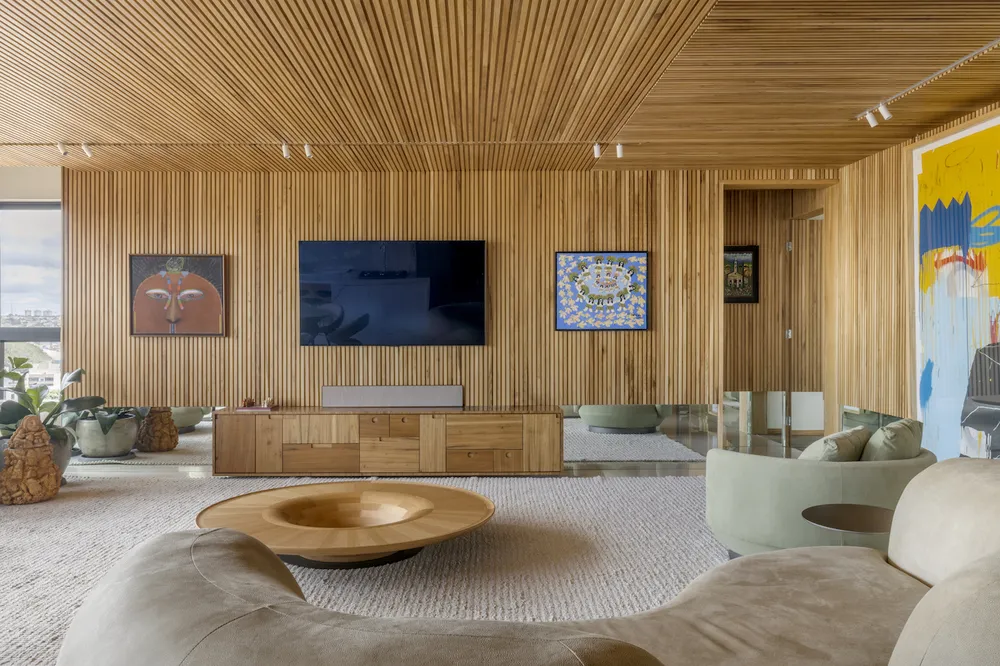 40 ambientes com painel ripado para quem ama madeira