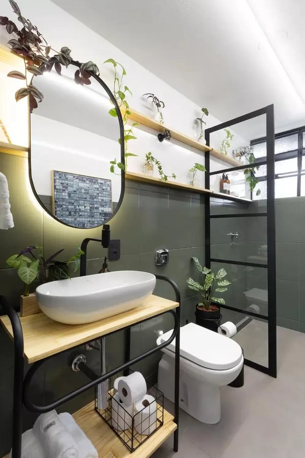 40 projetos com vitrô no banheiro