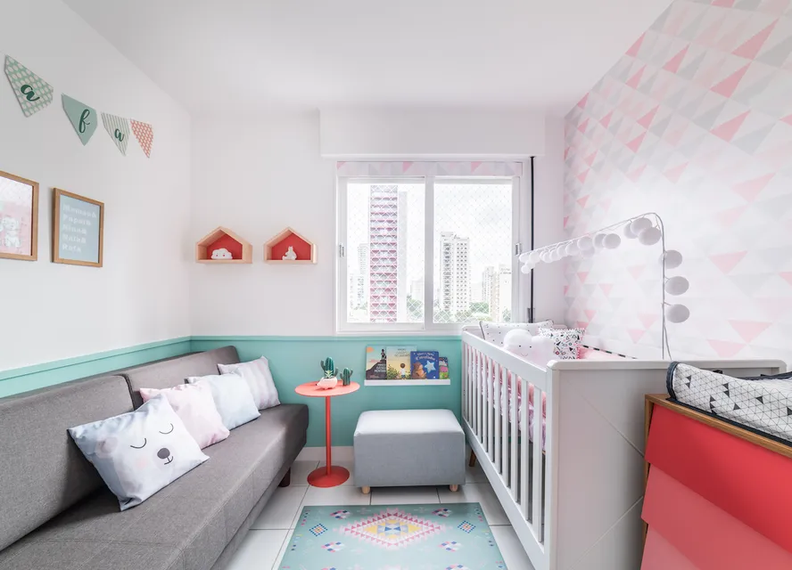 39 projetos com papel de parede no quarto do bebê
