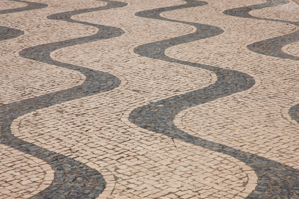 piso para calçada mosaico português